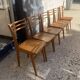 6 wooden chairs in Scandinavian style