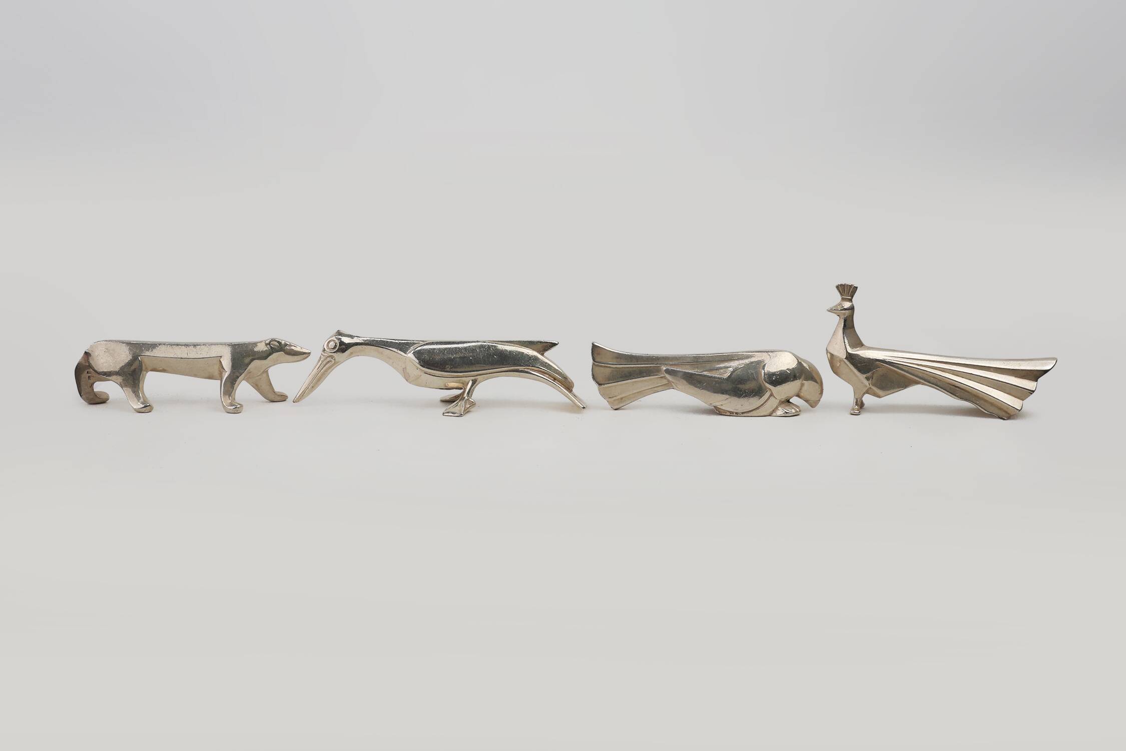 Complete Menagerie by Edouard Marcel Sandoz for Christofle Gallia, France