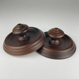 Art Deco wooden hangers, Italy, 1950s, set of 2