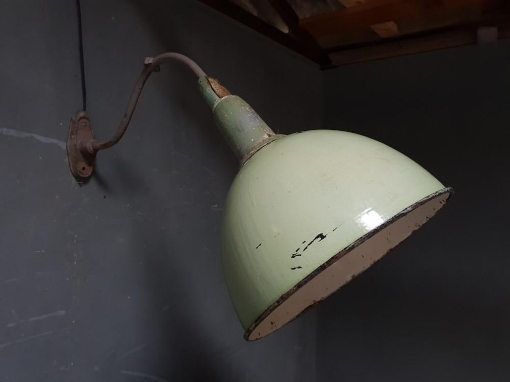 Old enamel wall lamp outdoor lamp XXL