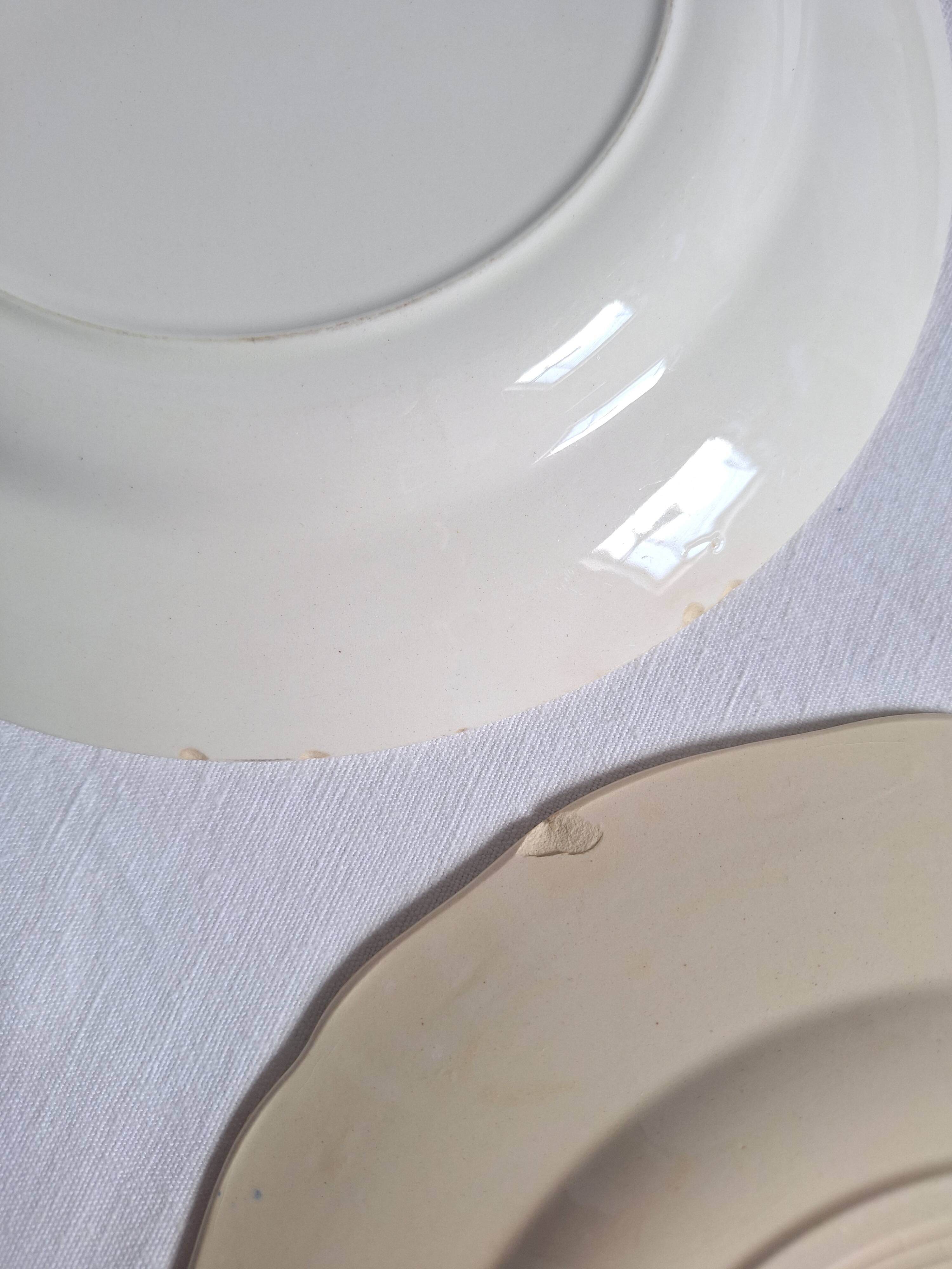 Flat plates Henriot, Céranord, Sarreguemines Digoin