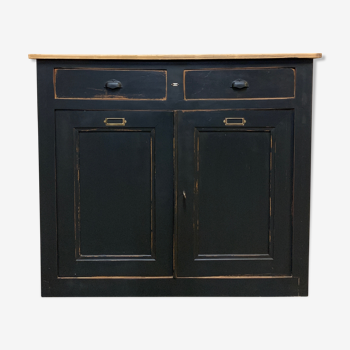 Buffet parisien patiné noir 1940