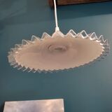 Suspension corole glass transparent serrated edge Dp 022330