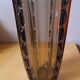 Art deco vase in smoked glass