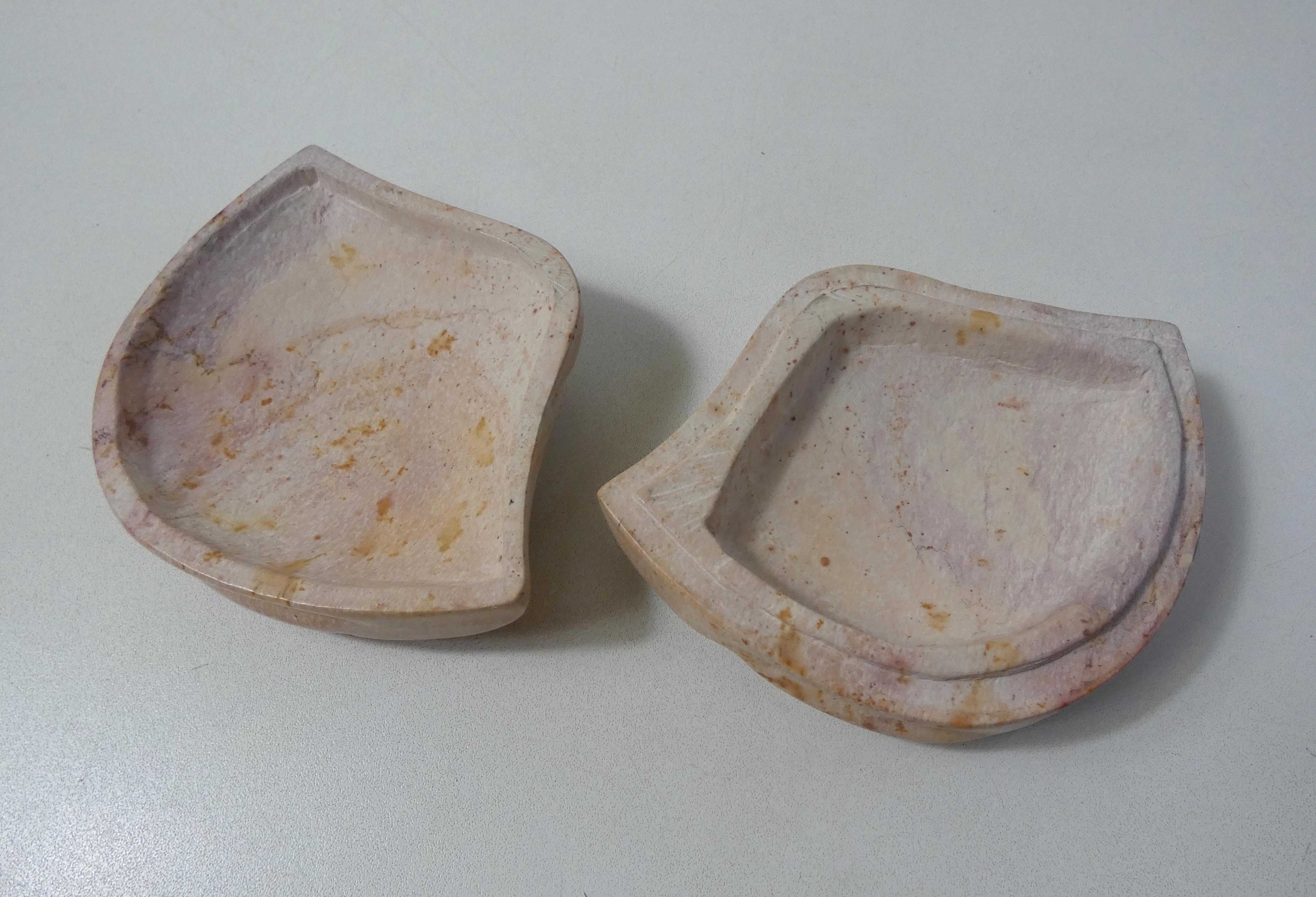 shell-shaped soapstone box