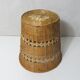 grand cache pot en rotin Vintage