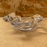 Old vintage vannes crystal bear shaped pocket ashtray