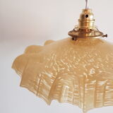 Yellow Clichy glass suspension