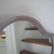 Wooden shell mirror 69x52cm