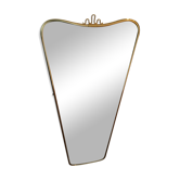 Large mirror brass mirror - 80cm x 35 cm- Lenzgold House