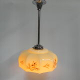 Lampe suspendue art déco avec ombre à 10 angles