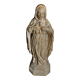 Religious statuette Holy Virgin Sacred Heart in plaster nineteenth century
