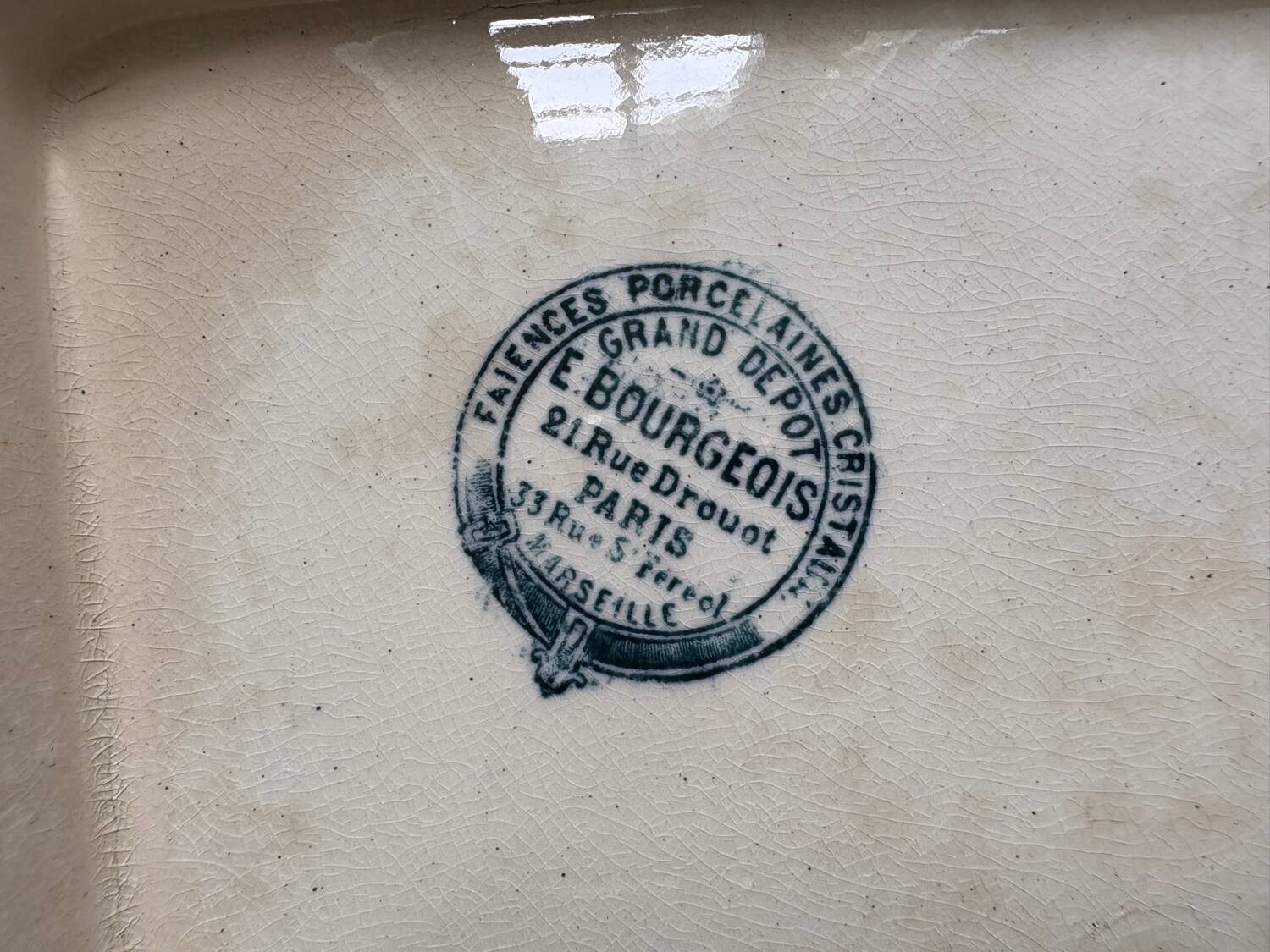 E. Bourgeois soup tureen