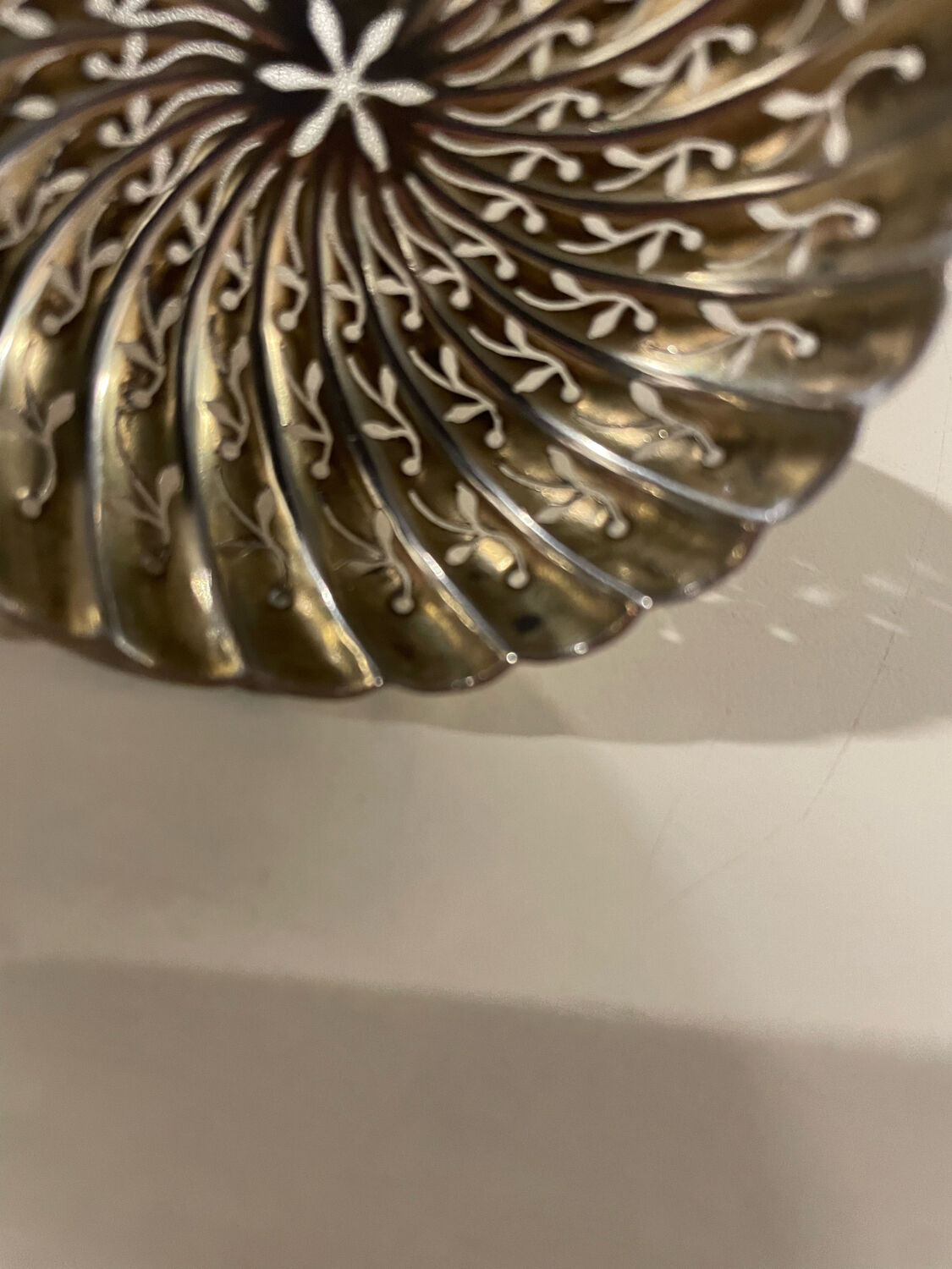 Sterling silver powder spoon