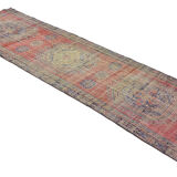 Anatolian handmade vintage rug 398 cm x 120 cm