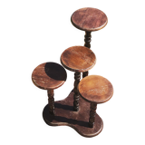 Wooden plant holder four trays