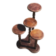 Wooden plant holder four trays