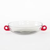 Glass bowl, Italian design, 1970s, made in Italy
