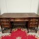 Mazarin desk in Louis XIII style made of solid oak.