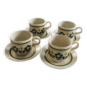 Tasses et sous tasses vintage Anglaises Biltons