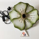 Lampe florale en métal à poser la Samaritaine 1970