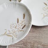 Set of 4 plates with Bavaria wheat ear desserts