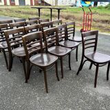 Set of 17 bistro chairs