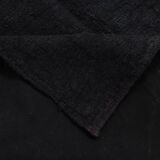 5x7 Dark Navy Blue Solid Turkish Vintage Kilim Rug For Bedroom, 156x223 Cm