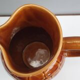 Old Sarreguemines ceramic pitcher