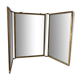 Miroir de barbier triptyique vintage