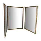 Miroir de barbier triptyique vintage