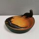 Dish with sea lions hand painted by Ipsen's widow, Denmark 1930s.