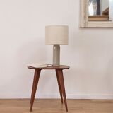 Stoneware and woven jute lamp