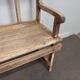 Patinated church pew