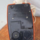 Téléphone orange et beige vintage, téléphone à touches, appareil téléphonique, rétro