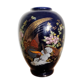Vase chinois motifs oiseaux