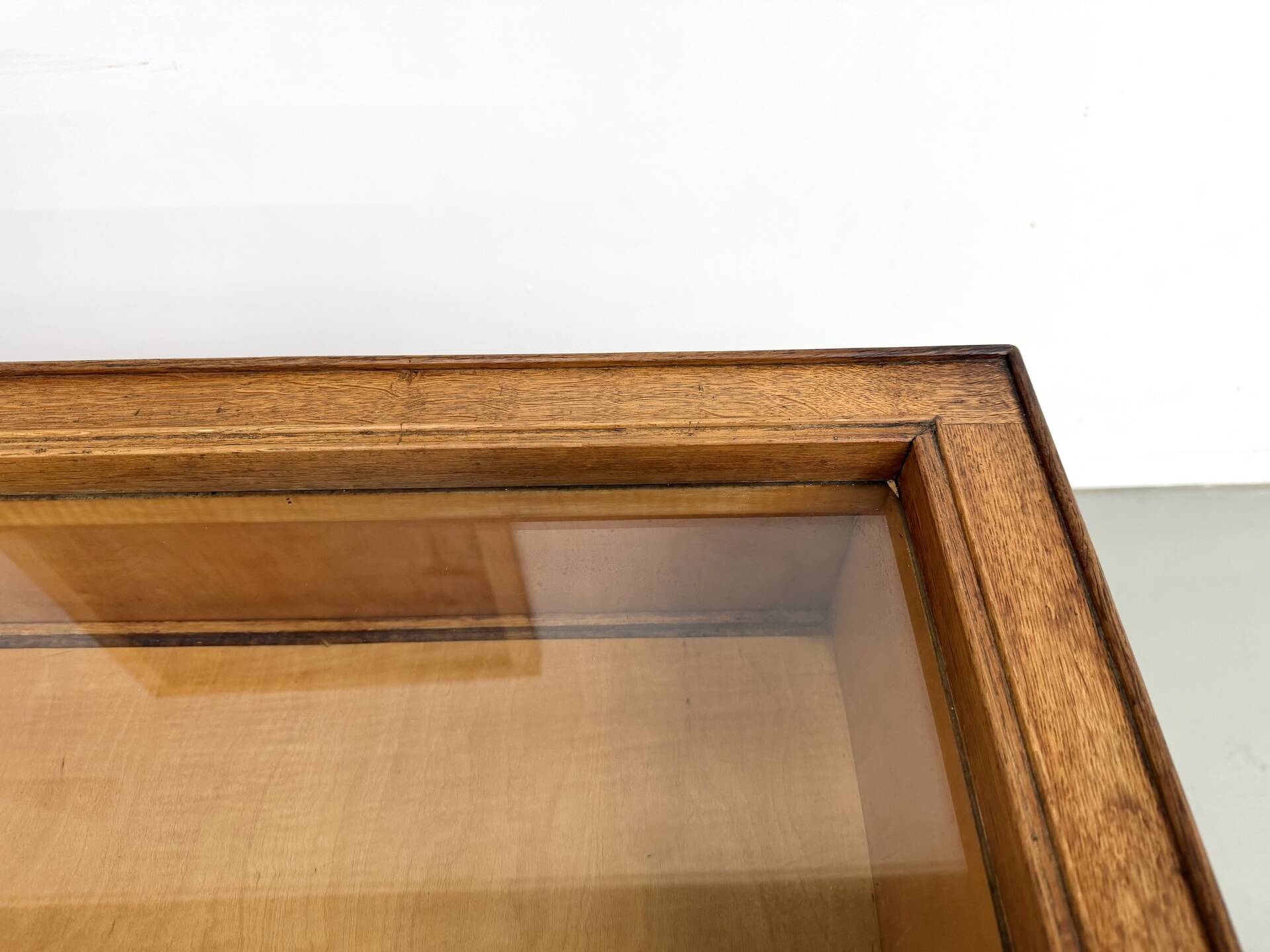 Vintage Siegel Paris workbench in oak and glass – 1950