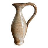 Handcrafted stoneware vase, a vintage piece from the 1960s.