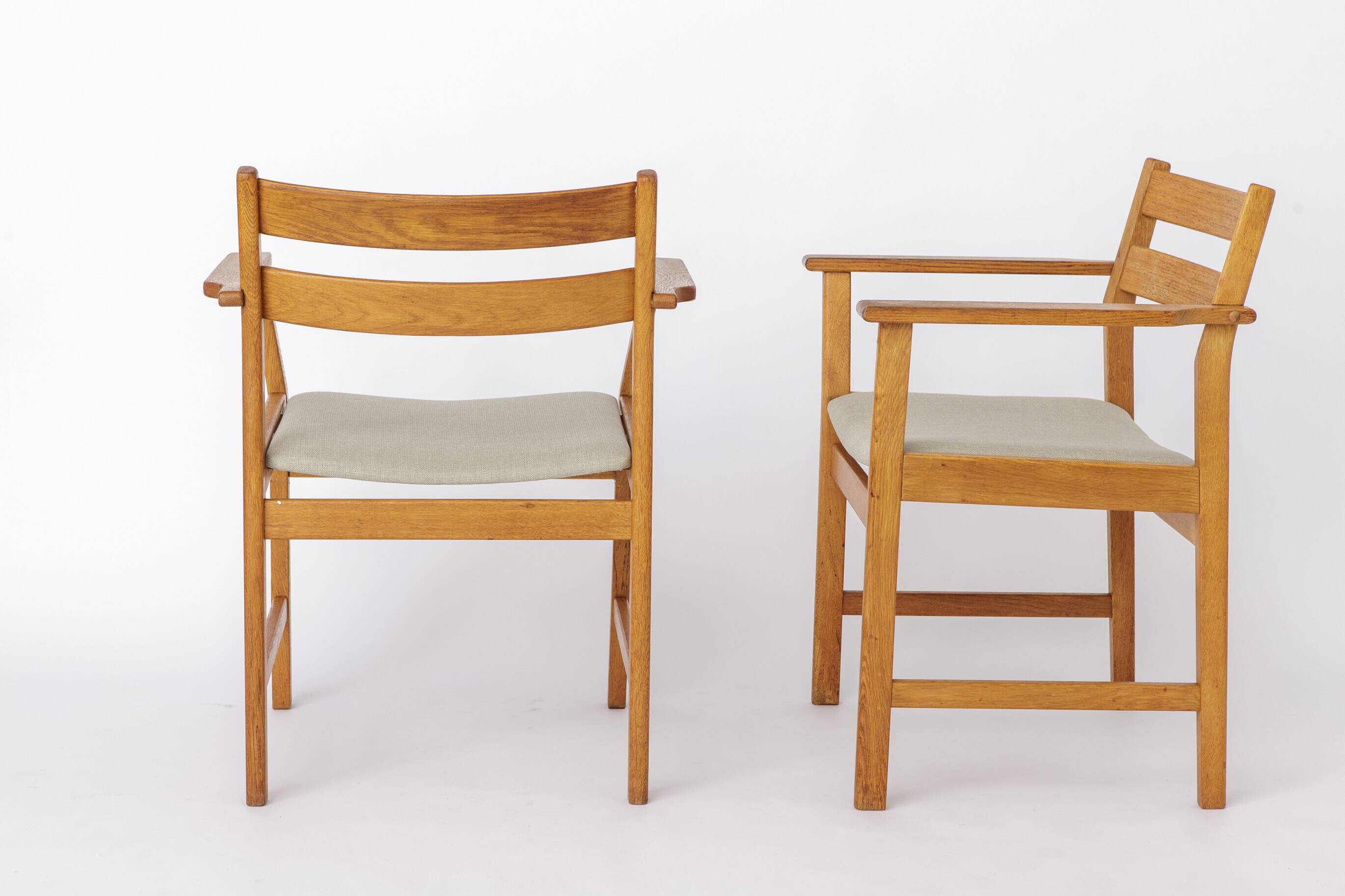 2 of 6 Kurt Østervig Oak Dining Chairs for KP Møbler, 1960s Danish