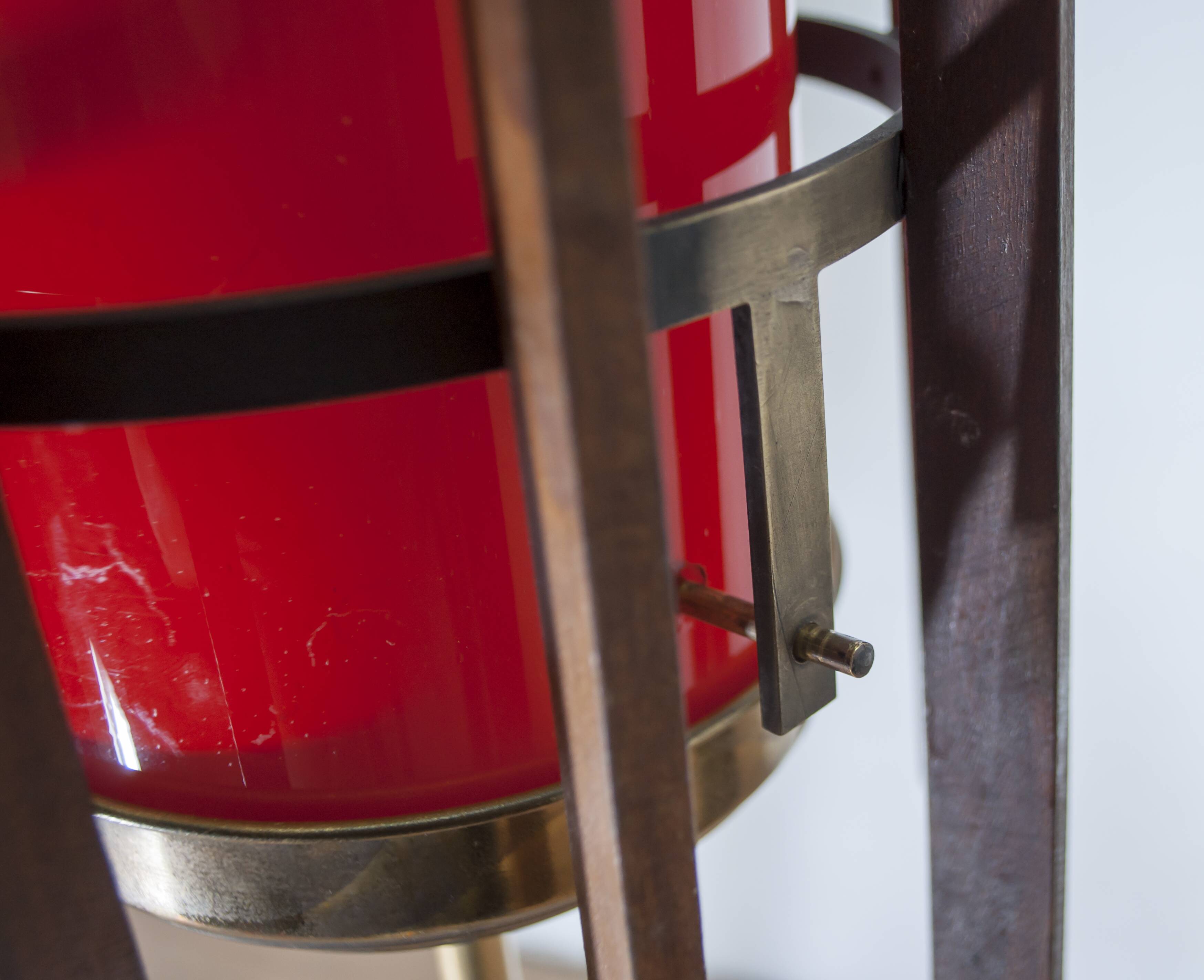 Vistosi Mid-Century Modern "Incamiciato" Murano Glass Italian Floor Lamp,50