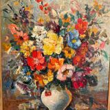Still life with wild flowers, signed, early 20th century