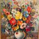 Still life with wild flowers, signed, early 20th century.