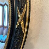 Old stucco frame mirror