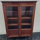 Antique glass-fronted Louis XVI library