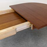 Oval extendable teak table by Nils Jonsson for Troeds 50s/60s