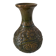 Small glazed vase with raised floral decoration