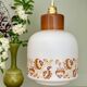 Suspension globe vintage années 70 en opaline
