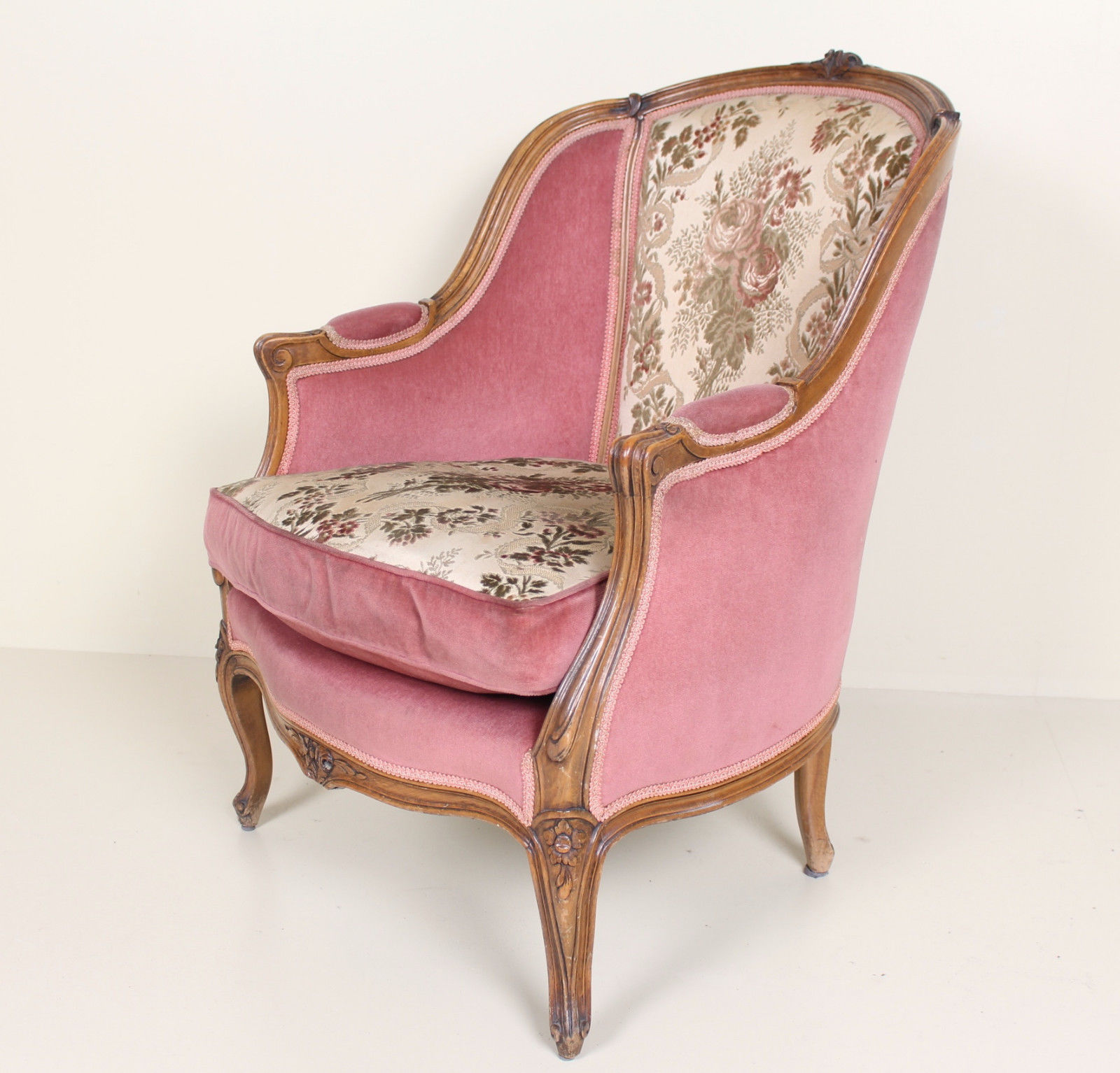 Sofa and Chair french Walnut carved