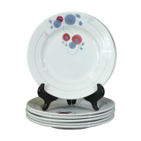 6 Digoin Badonviller Dessert Plates.... Micheline model