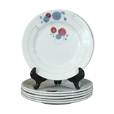 Set de 6 assiettes a dessert Digoin Badonviller modele Micheline